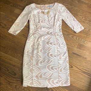 Antonio Melani Size 0 White and Cream dress